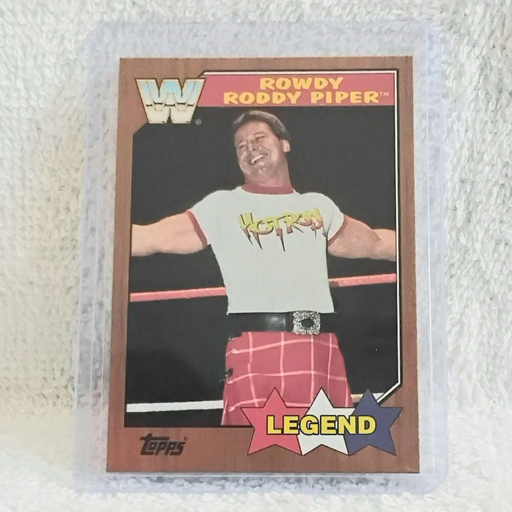 5/$20 Mint 2017 Topps Heritage Rowdy Roddy Piper Legend Bronze WWE Card 91!!